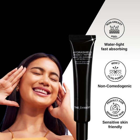 The Formularx Hydrashield Vitamin C + Peptide Sunscreen Spf 50 Pa++++ For Oily, Acne Prone Skin