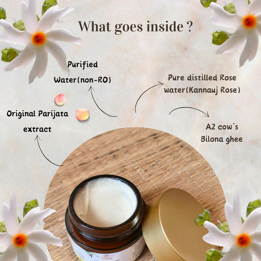 Tatsat Shata Dhauta Ghrita -100 Times Washed Desi Cow A2 Ghee Moisturizing Cream Infused with Rose Absolute Oil
