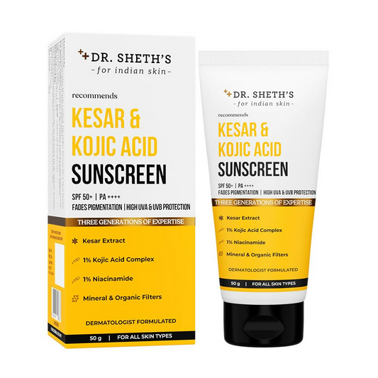 Dr. Sheth's Kesar & Kojic Acid Sunscreen - Distacart