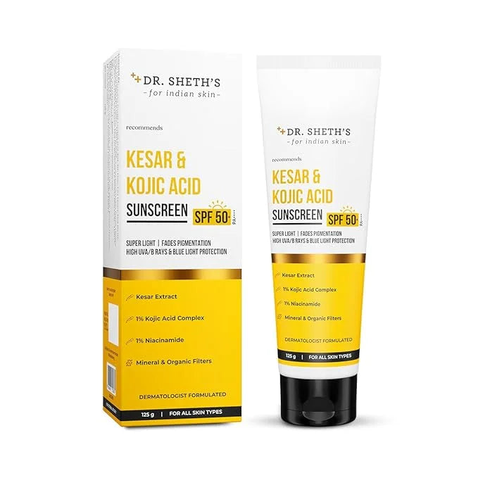 Dr. Sheth's Kesar & Kojic Acid Sunscreen - Distacart