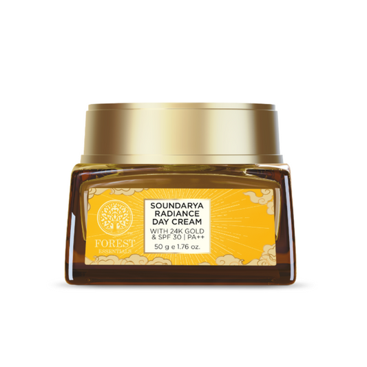 Forest Essentials Soundarya Radiance Cream With 24K Gold & SPF30 - Distacart