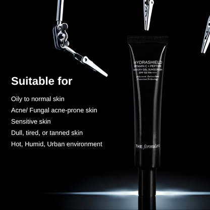 The Formularx Hydrashield Vitamin C + Peptide Sunscreen Spf 50 Pa++++ For Oily, Acne Prone Skin