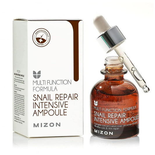 Mizon Snail Repair Intensive Ampoule Snail Mucin Extract Safe Formula Fine Wrinkle Care