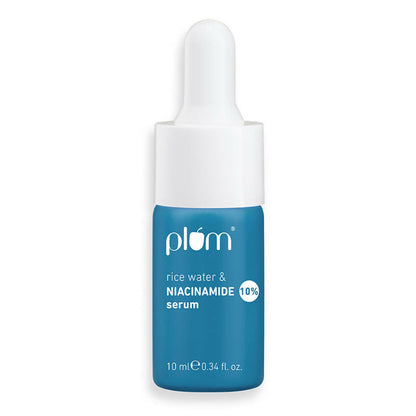 Plum 10% Niacinamide Brightening Face Serum With Rice Water - Fades Blemishes & Dark Spots, Beginner Friendly - Distacart