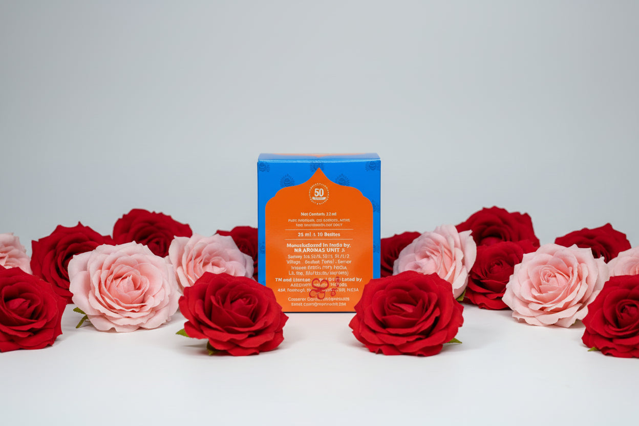 Real Rose Attar Arome – Pure Alcohol-Free Rose Perfume