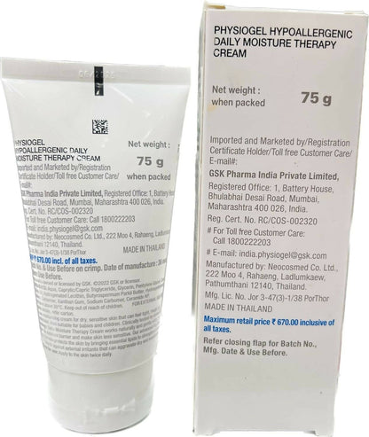 Physiogel Hypoallergenic Daily Moisture Therapy Cream