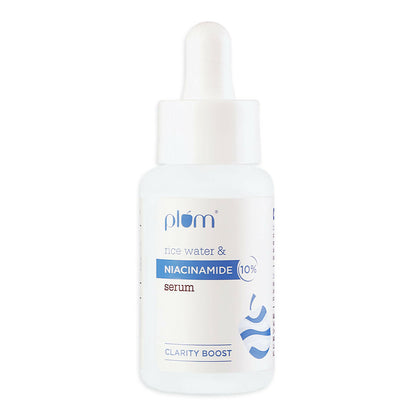 Plum 10% Niacinamide Brightening Face Serum With Rice Water - Fades Blemishes & Dark Spots, Beginner Friendly - Distacart