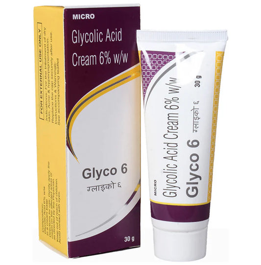 Micro Glyco 6 Glycolic Acid Cream For Dry Skin Acne & Hyperpigmentation