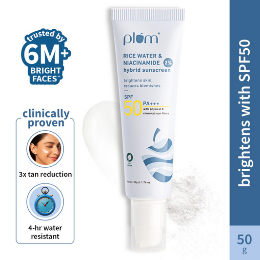 Plum Bestselling 2% Niacinamide & Rice Water SPF 50 PA+++