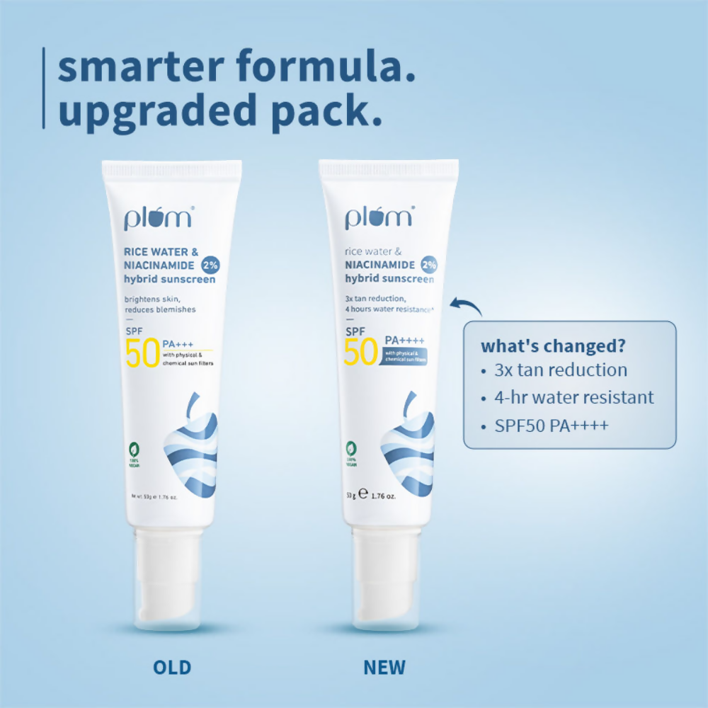 Plum Bestselling 2% Niacinamide & Rice Water SPF 50 PA+++