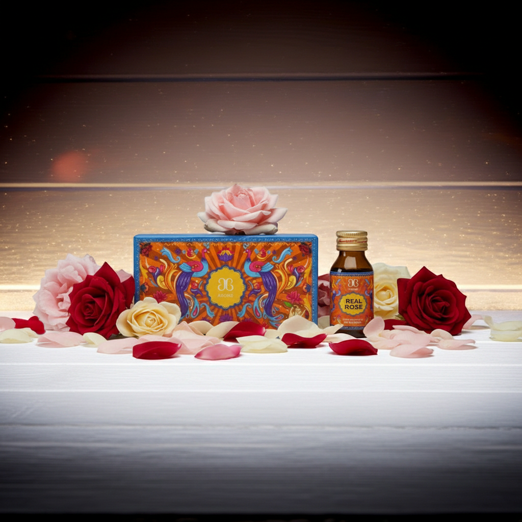 Real Rose Attar Arome – Pure Alcohol-Free Rose Perfume