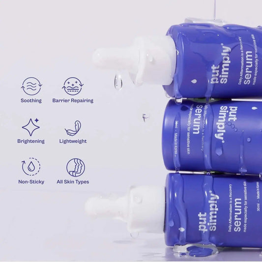 Put Simply Daily Affermation Soothing Serum With Peptides & 74% Ferments For Inflamed Skin