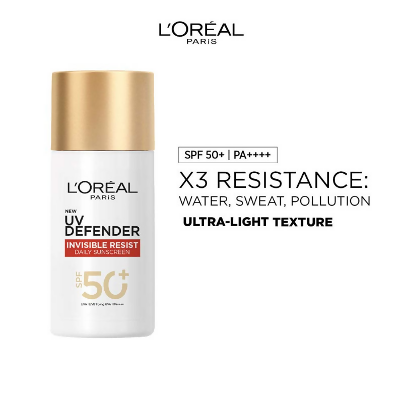 L'Oreal Paris UV Defender Invisible Resist Daily Sunscreen SPF 50+ PA++++